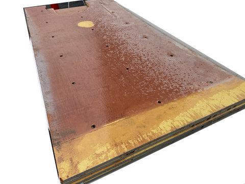 4 pc. bundle of 3/4" concrete form plywood partials (D). 