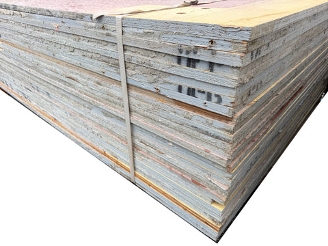 3/4"x4'x8' concrete form plywood sheets in 27 pc. bundle (E). 