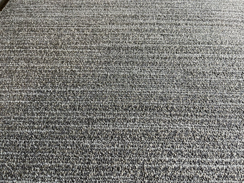 Reclaimed, 20"x3/8" commercial carpet in lined light gray. 