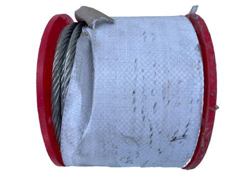 New Koch 003251 7x19 wire rope on spool. 