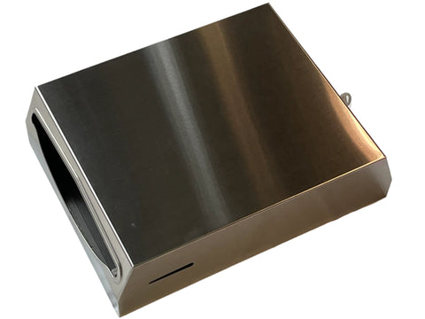 New stainless steel commercial wall mount pull-down paper towel dispenser with lock and key. 