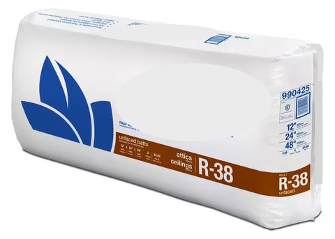 R38 Unfaced Fiberglass Batt Insulation
