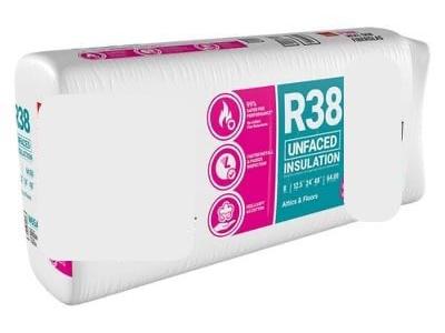 R38 Unfaced Fiberglass Batt Insulation