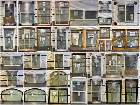 Collage of various windows in different styles and colors.