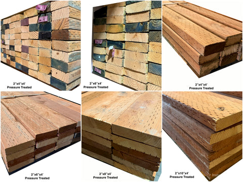 4' Pressure Treated Lumber Stickers