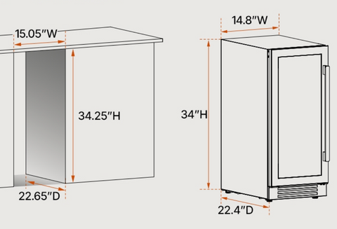 Ca'Lefort 15" Wine Cooler