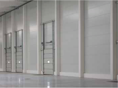 Warehouse with Atlas Energy Shield Pro installed inside (white side out). 