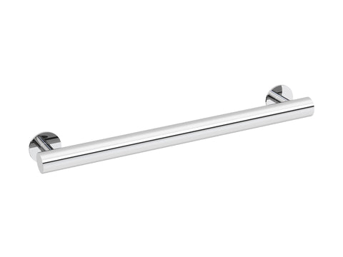 New WingIts Modern Elegance 12" bathroom ADA grab bar, model # WGB5MEPS12 in hand polished stainless steel. 