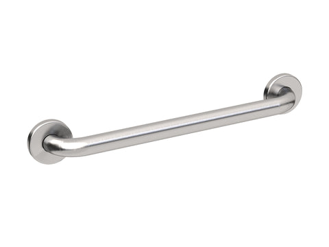 New WingIts Standard bathroom safety grab bar, model #WGB5SS24. Features satin-finished stainless steel construction, 24" length and ADA compliance. 