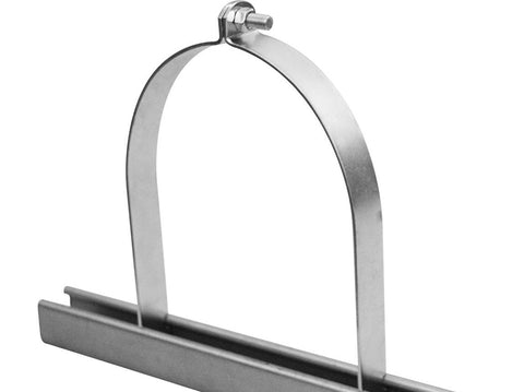 New 2-piece strut hanger for duct piping. 