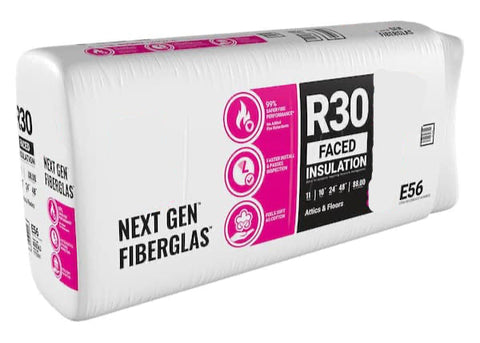 R30 Kraft Faced Fiberglass Batt Insulation