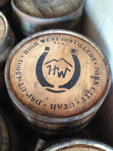 Top of former High West Distillery whiskey barrel. Material Resourcers repurposes materials from industrial & manufacturing companies. Bring us your waste, excess, non-recyclable, by-product, remnant, blemished, cancelled, and expired materials.